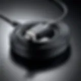 Acer Aspire charging cord coiled neatly