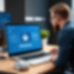 Visual representation of two-factor authentication process