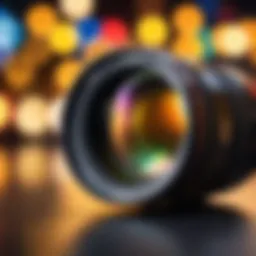 Canon Lens with Artistic Bokeh