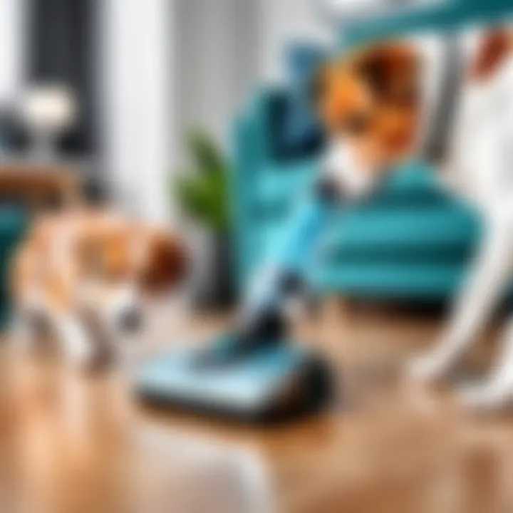 Efficient pet vacuum with powerful suction for pet owners