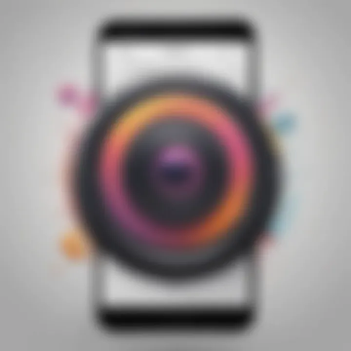 Creative graphic design for Instagram music integration