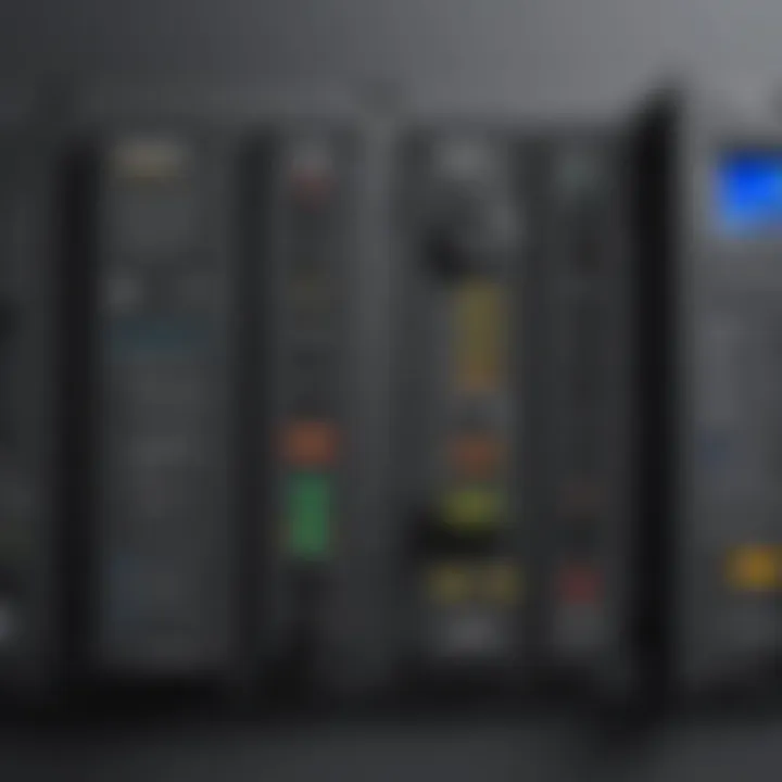 Diagram showing the different types of breaker box power monitors available in the market