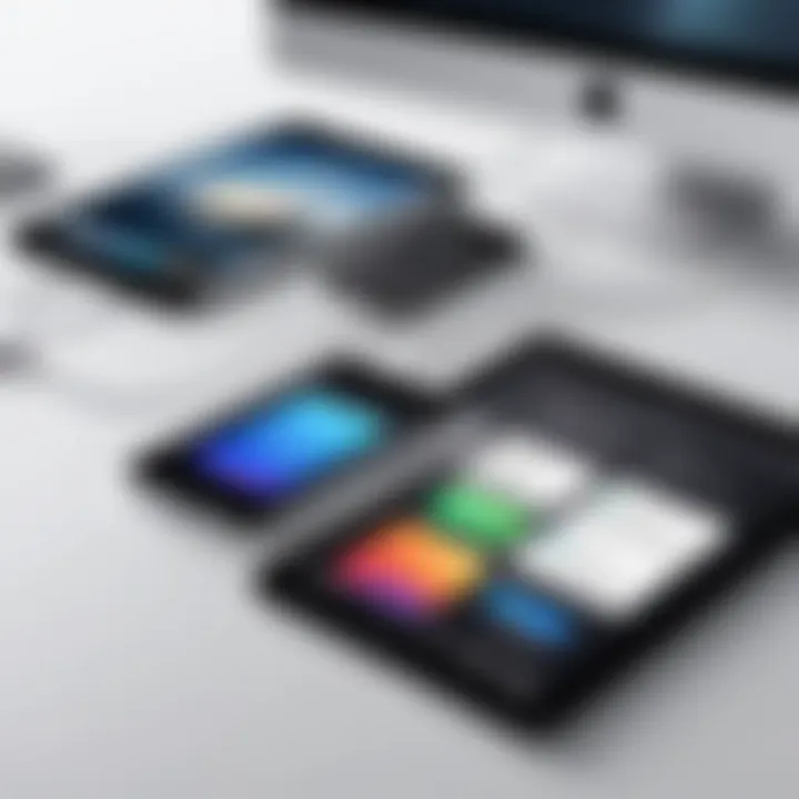 Diagram showing file formats supported by Apple devices