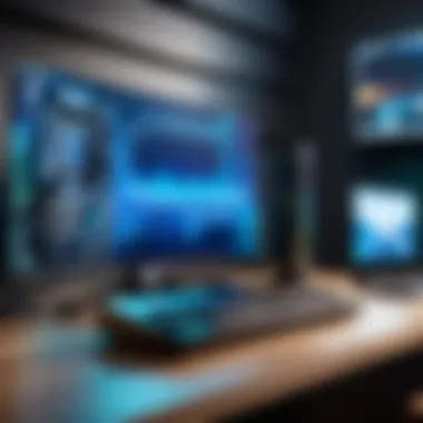 Optimized Gaming Setup with Fiber Gaming Router Gaming setup optimized with a fiber gaming router