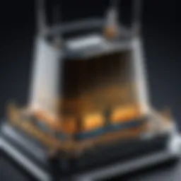 Close-up of a mobile phone booster antenna showcasing its intricate design and components