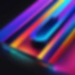 Illustration showcasing the vibrant color spectrum of Neo QLED technology