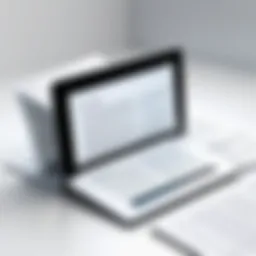 Conceptual illustration of digital publishing