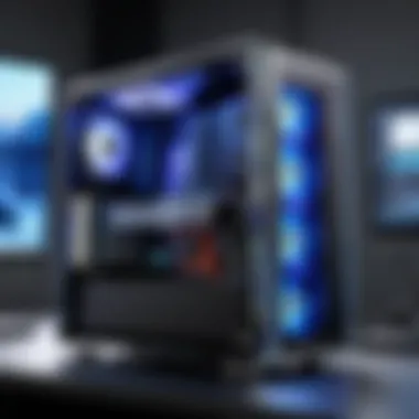 Custom-Built PC Design A custom-built PC showcasing its unique design and features.