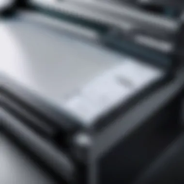 Advanced Printing Technology in Plotter Copiers A detailed view of a plotter copier showcasing its advanced printing technology