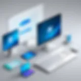 Diagram illustrating the architecture of remote desktop technology