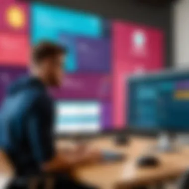 Exploring Slack's Interface for Activity Monitoring Visual representation of Slack's interface showcasing employee activity