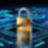 Illustration depicting SSL encryption concept