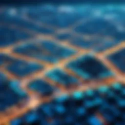 Conceptual visualization of location sharing in a digital landscape