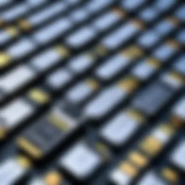 Illustration of storage capacities of memory sticks