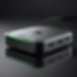 Detailed view of the Xbox Wireless Adapter highlighting its design and features