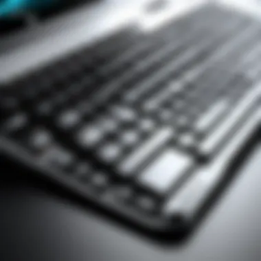 Close-up view of HP Envy laptop keyboard highlighting premium design