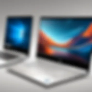 Diverse Models of HP Envy Laptops Illustration showing various HP Envy laptop models