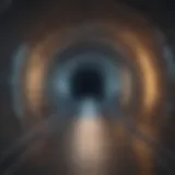 Virtual Tunnel Symbolizing VPN Functionality