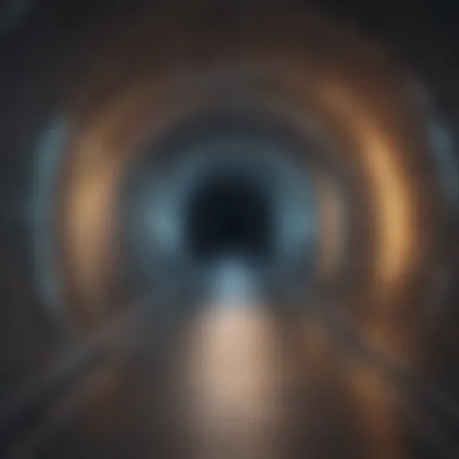 Virtual Tunnel Symbolizing VPN Functionality