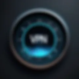 Visual representation of VPN technology enhancing internet speed