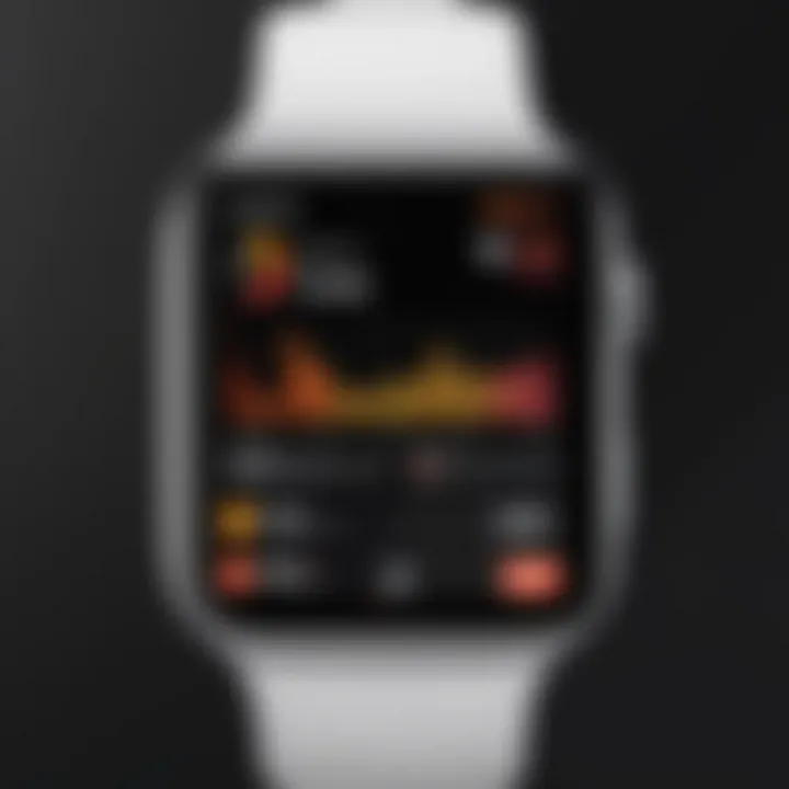 Overview of Apple Watch Gym App interface showcasing workout metrics