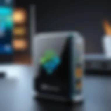 Understanding Signal Strength on Portable Wi-Fi Devices A close-up of a portable Wi-Fi device displaying signal strength