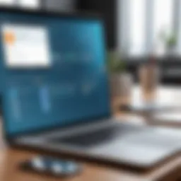 User interface of a virtual meeting app showcasing features and functionalities.