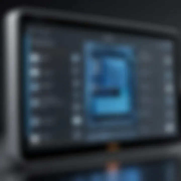 Close-up of Vivint Screen's security features