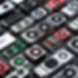 A visual representation of various graphics cards available in the market