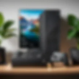 Xbox Series X console displayed in a home gaming setup