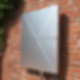 An overhead view of the Wilson Outdoor Directional Panel Antenna showcasing its sleek design.