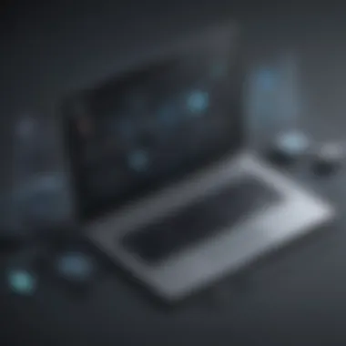 Seamless Wireless Integration Illustration of wireless connection between phone and laptop