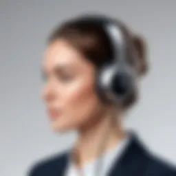 High-resolution depiction of premium wireless headsets designed for iPhone users